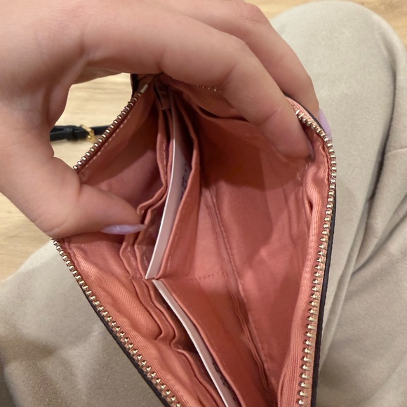 Coach Pink Leather Wristlet - Picture 2 of 2